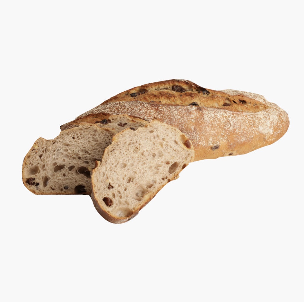 לחם שאור אגוזים וצימוקים